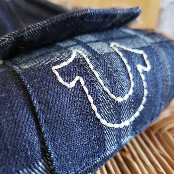 True Religion Denim Aviator Cap NEW! - Picture 10 of 13